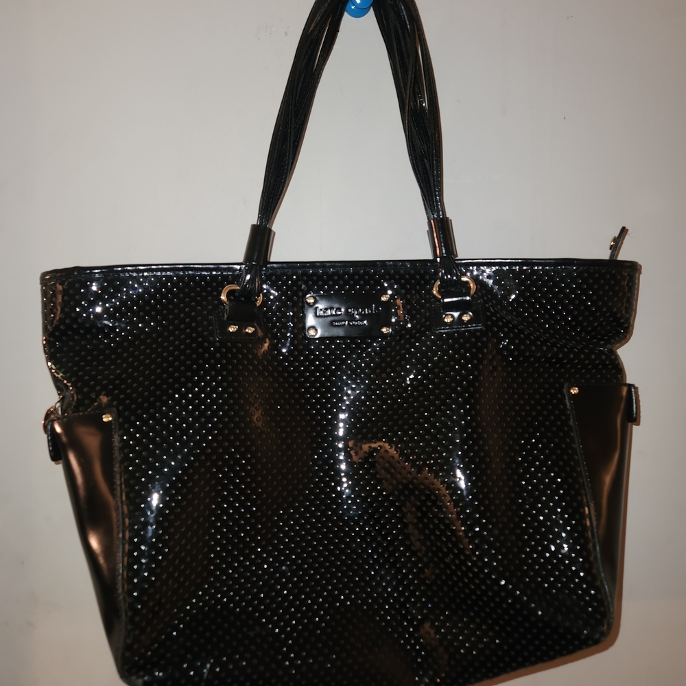 Black Studded Tote Bag